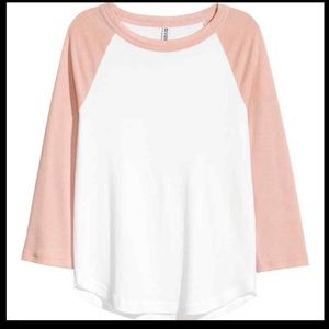 h & m baseball tee